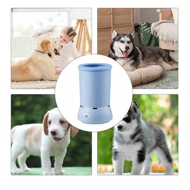 Lavador elétrico para patas de animais de estimação, limpador automático para patas de animais de estimação, copo portátil, rápido e silencioso, limpador para patas de cães e gatos