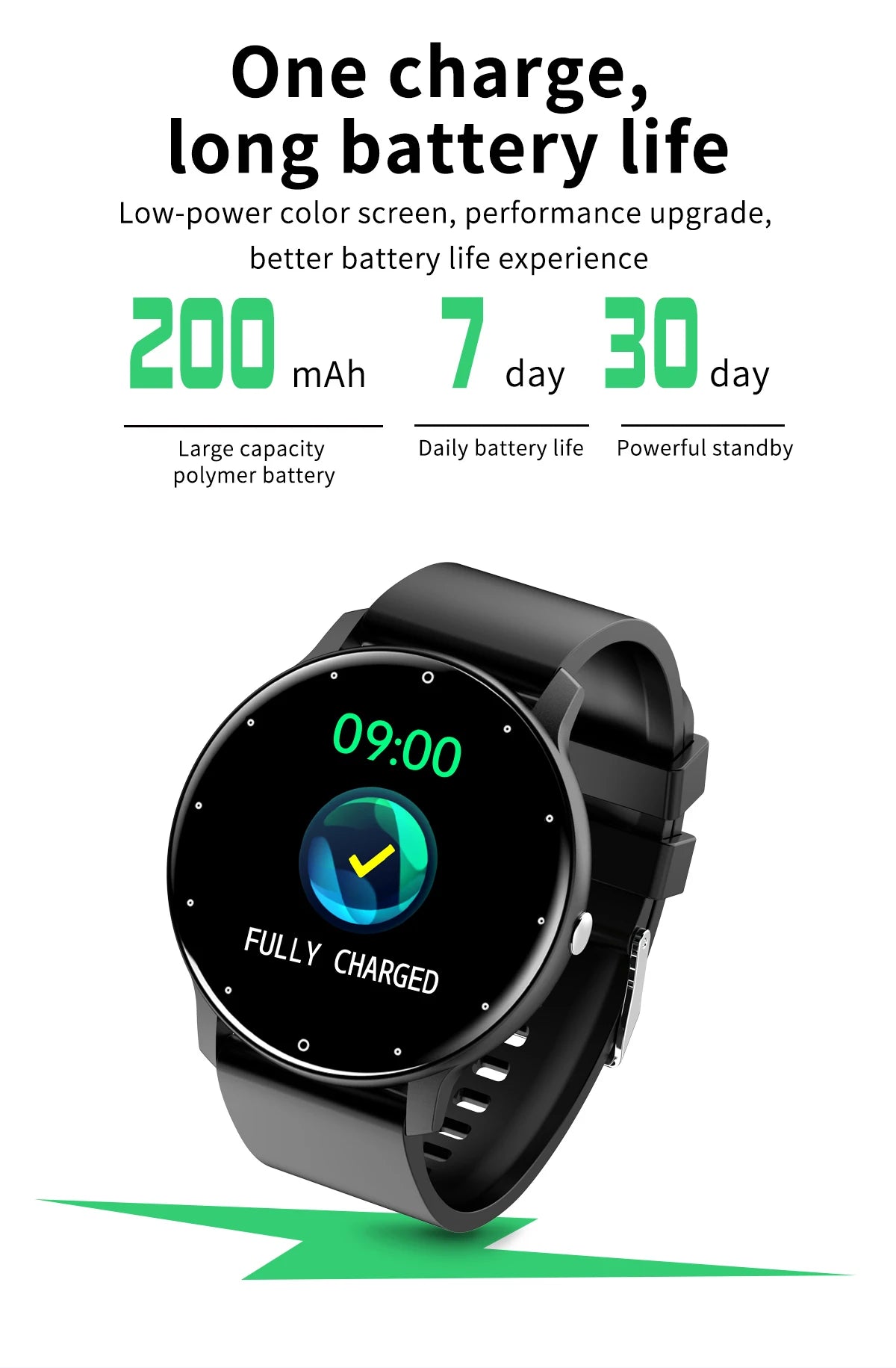 Novo relógio inteligente 2023, esportivo, fitness, à prova d'água, com Bluetooth, monitor de frequência cardíaca e sono para Android e iOS