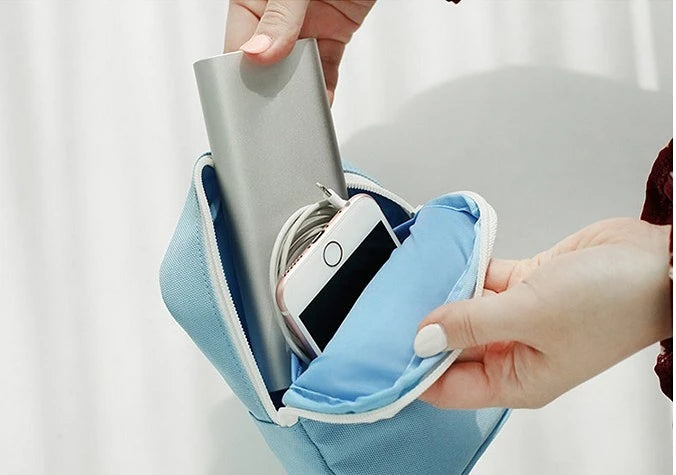 Carregador portátil de viagem, cabo de fone de ouvido, bolsa digital, bolsa de armazenamento, organizador de gadgets de viagem, acessórios eletrônicos, estojo de armazenamento