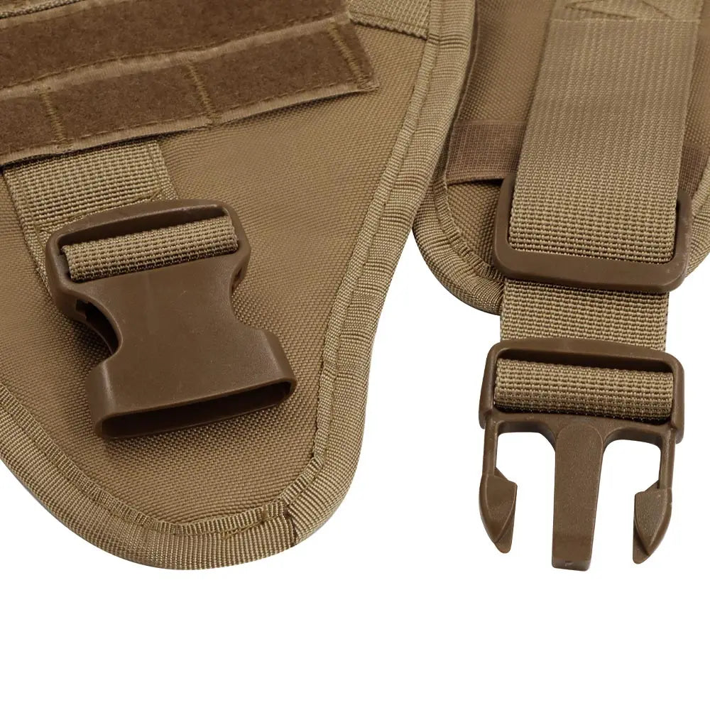 Conjunto de peitoral e guia para cães grandes, colete de treinamento para pastor alemão malinois, colete e coleira para cães de médio e grande porte