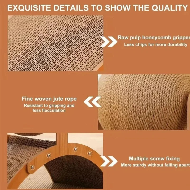Brinquedo arranhador de coelho para gatos gatinhos brincarem dentro de casa proteger móveis sisal natural arranhador de gato acessório de treinamento para animais de estimação
