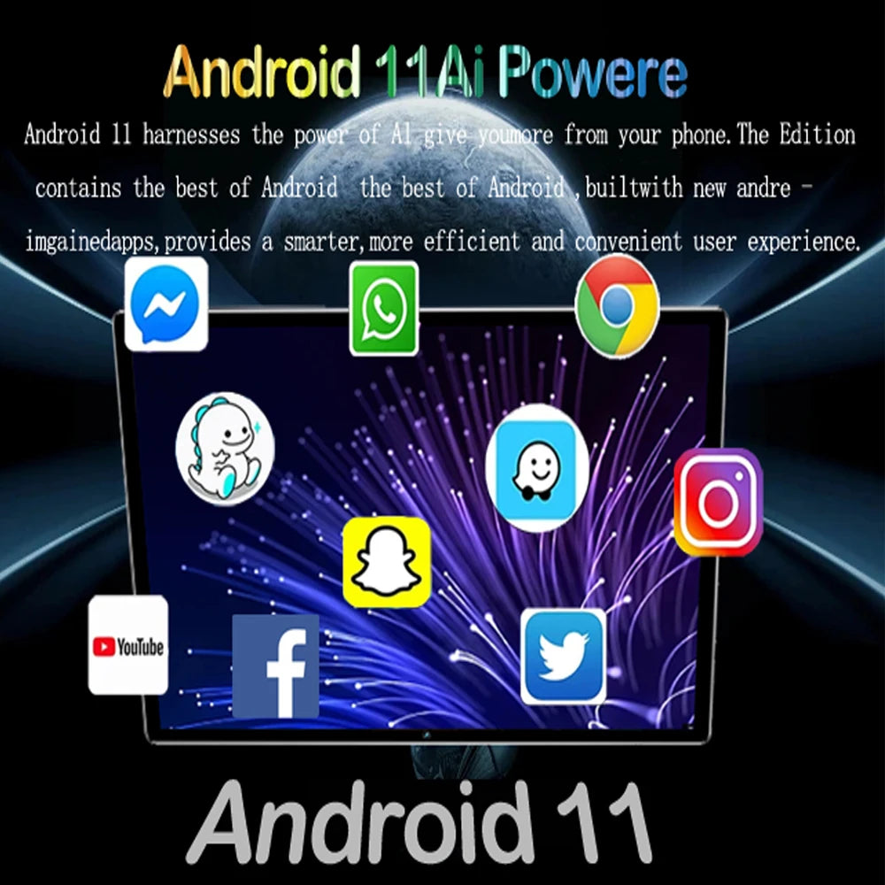 Tablet de 10,1 polegadas mais vendido em 2024 com 4 GB de RAM, 64 GB de ROM, sistema Android 11, reprodutor de músicas, versão global, tablet de 5000 mAh