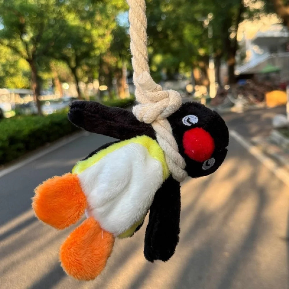 Chaveiro de pelúcia pinguim fofo de 16 cm, pingente de mochila, chaveiro criativo de animal, acessórios para bolsas femininas e femininas