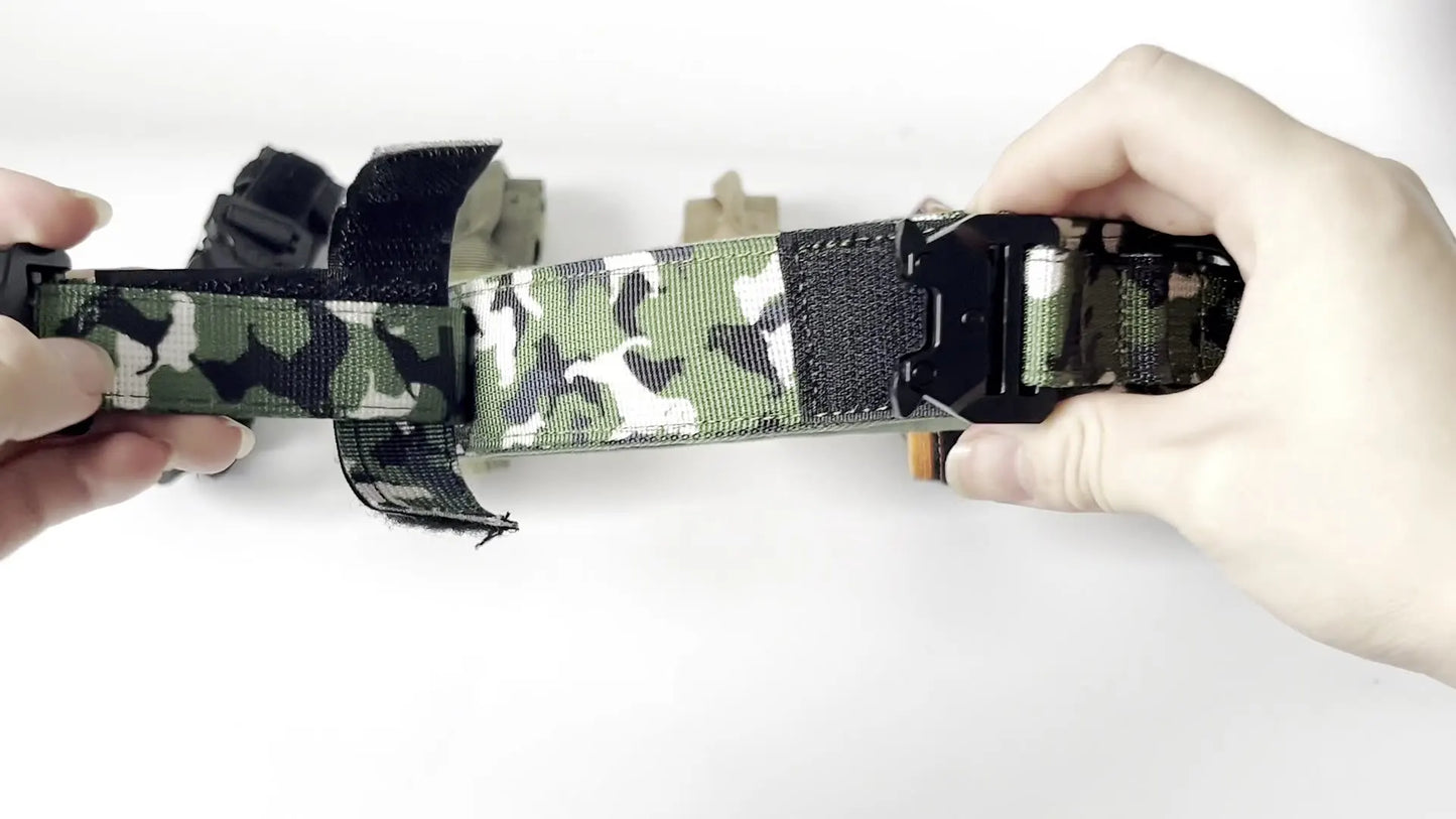 Pet Collar Tactical Collar Outdoor Training Adjustable Explosion-Proof Neck Collar Tactical Dog Collar Traction Rope