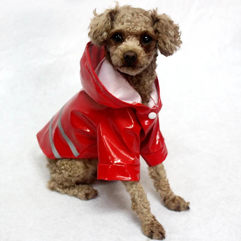 Capa de chuva para cachorro, capa impermeÔvel e refletiva para animais de estimação, capa de chuva para filhotes, gatos, chihuahua, bulldog, animais de estimação, capa, poncho, fantasia