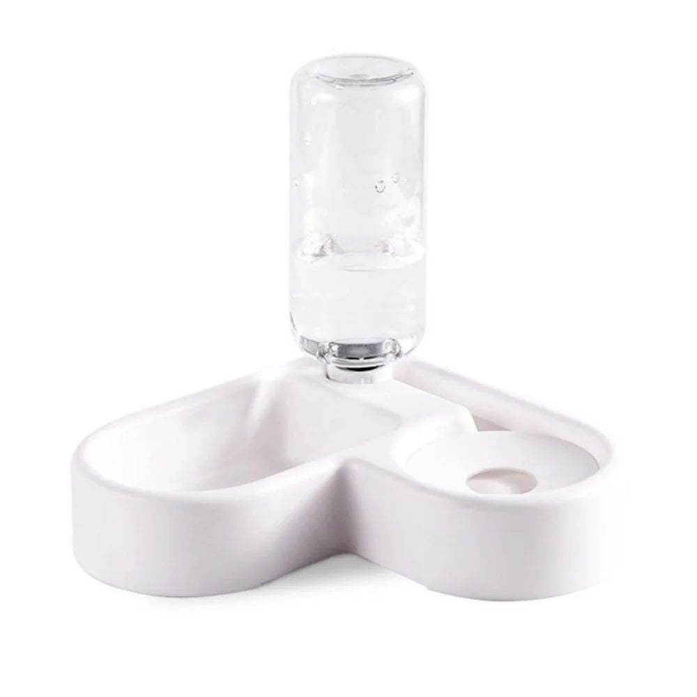 Alimentador automático para animais de estimação de 500 ml, tigela pequena, portátil, para comida de cães e gatos, sala de estar, quarto, produtos para animais de estimação