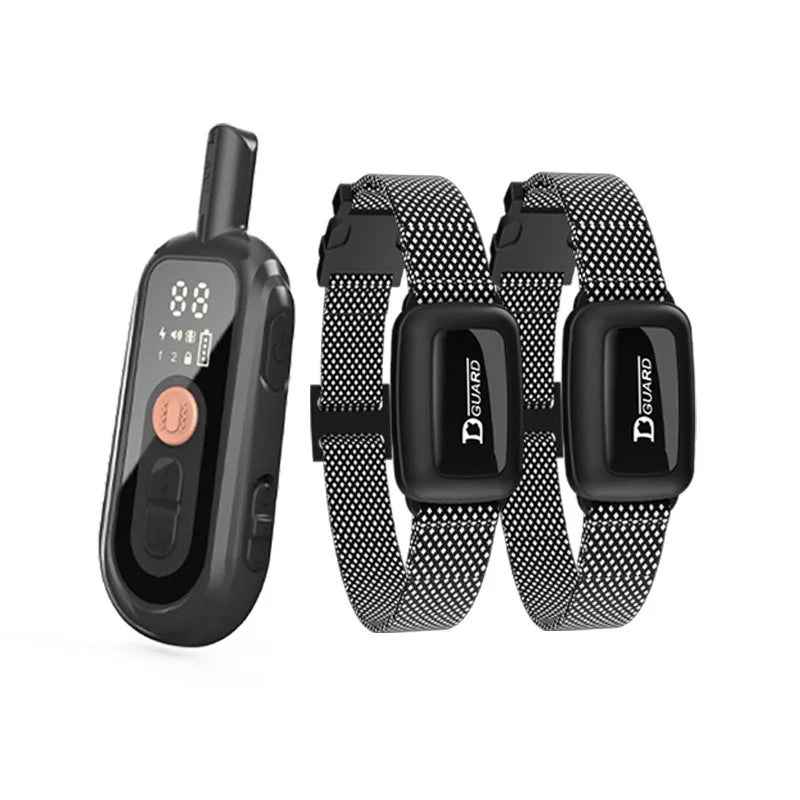 1100m Digital Dog Training Collar Waterproof Rechargeable Remote Control Pet with LCD Display for All Size Shock Vibration Sound