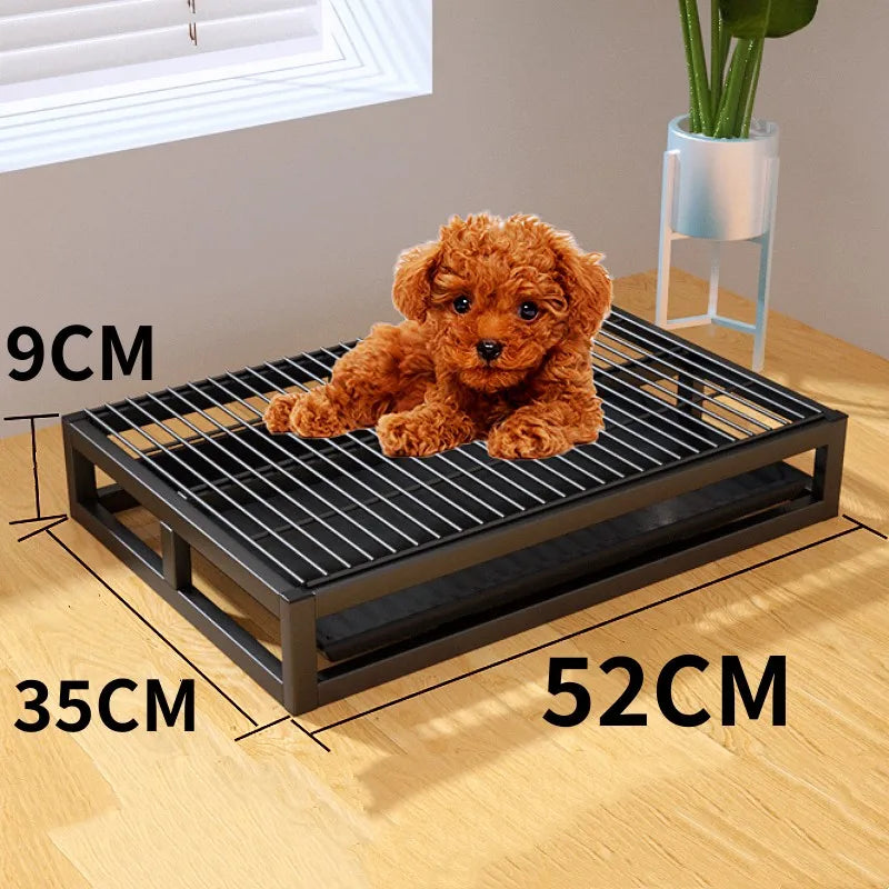 Caixa de areia para cães, caixa de areia para cães de interior, banheiro de aço inoxidável para cães pequenos, caixa de areia para treinamento, banheiros laváveis para cães, coletor de cocô de animais de estimação