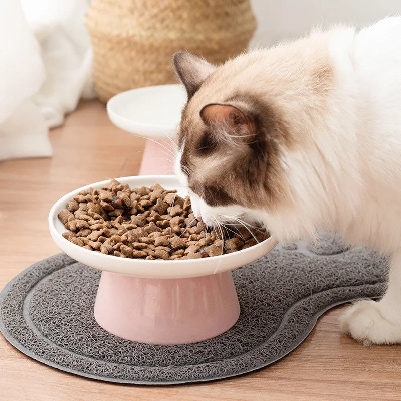 Tigelas para cães e gatos, tigelas de comida para animais de estimação, tigela de água para cães, tigela alimentadora para animais de estimação, gatos, cerâmica, gatinhos, tigela alimentadora, acessórios para pratos de animais de estimação