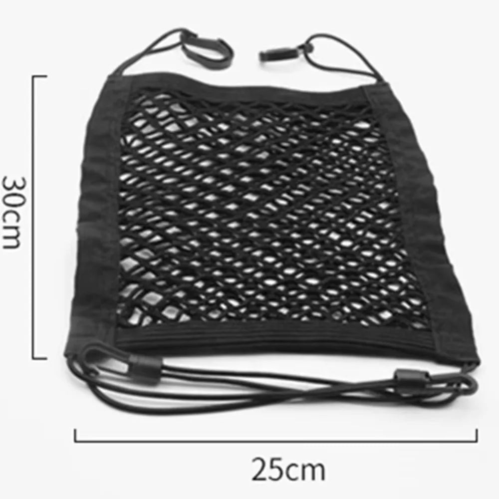 Barreira para carro para animais de estimação, barreira para cachorro, com bolsa de armazenamento de malha de segurança automática, protetor de segurança para banco traseiro, rede de malha