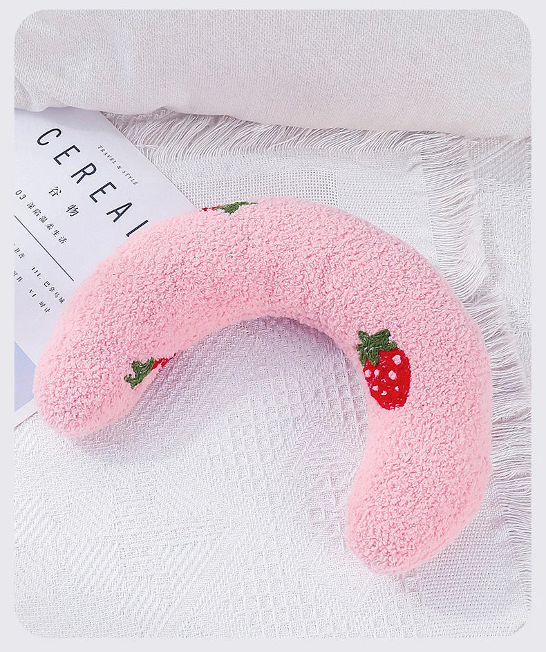Almofada para cães e gatos, suprimentos para animais de estimação, protege a coluna cervical, travesseiro em formato de U para sono profundo, travesseiro para gatinhos e filhotes