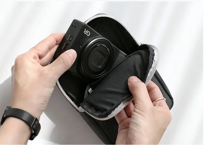Carregador portátil de viagem, cabo de fone de ouvido, bolsa digital, bolsa de armazenamento, organizador de gadgets de viagem, acessórios eletrônicos, estojo de armazenamento