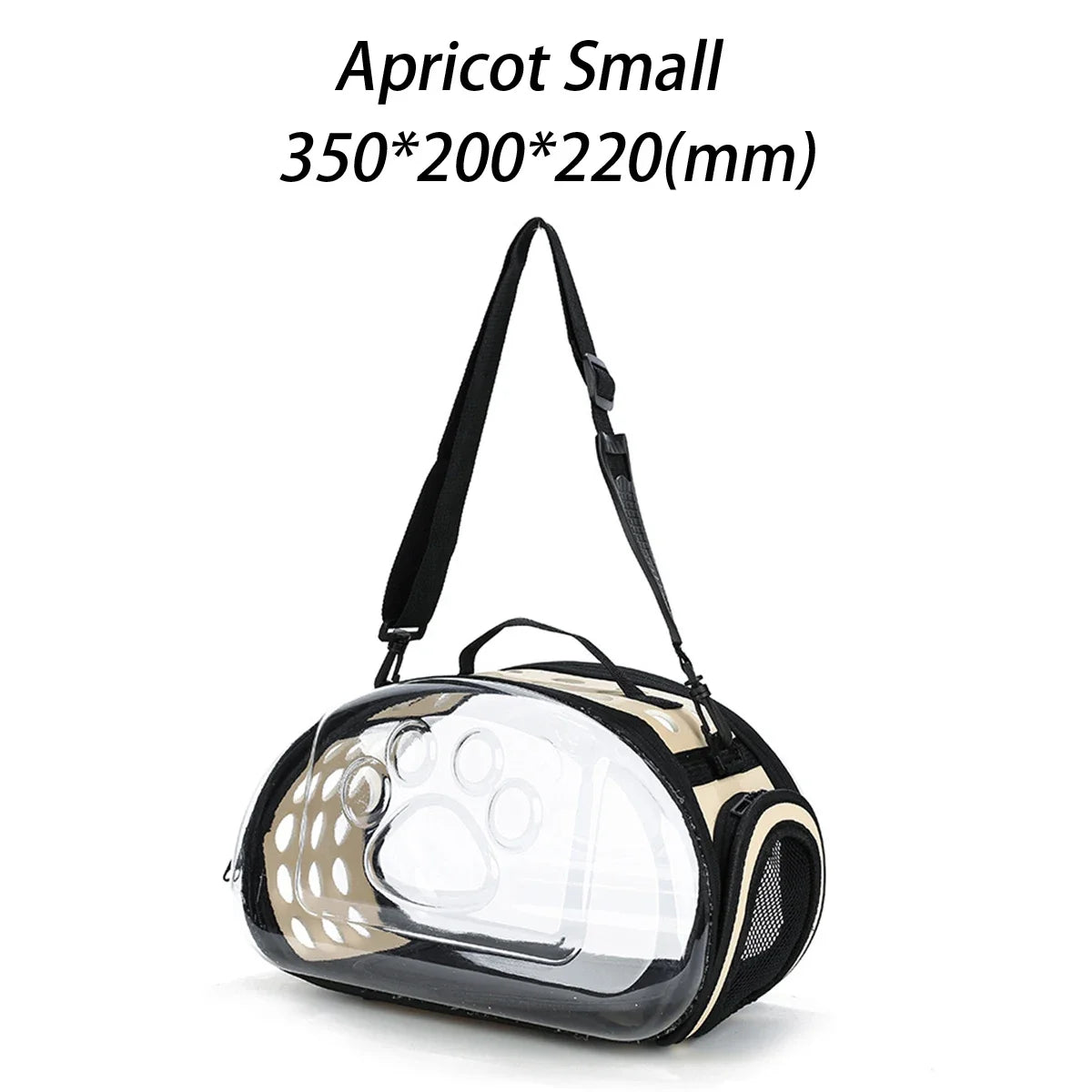Bolsa de ombro para animais de estimação, bolsa de transporte para gatos, bolsa respirável para viagem ao ar livre, cápsula transparente para filhotes e gatinhos, bolsa de ombro portátil