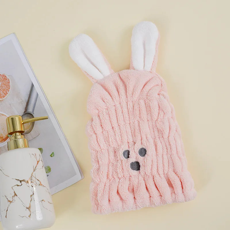 Hair Drying Towel for Kids Girls Soft Absorbent Kids Dry Hair Cap Kids Hair Towel Wrap Head Towel Wraps for Kids