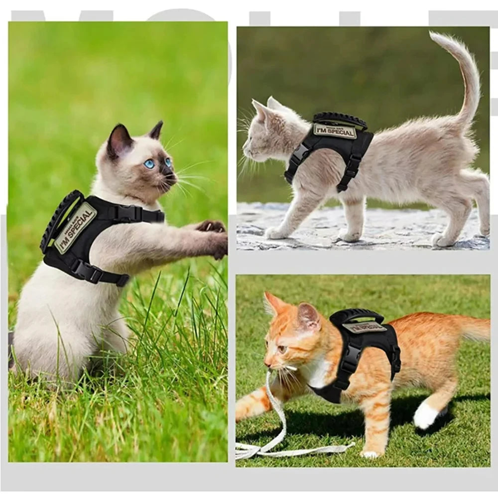 Arnês tático para cães de raças pequenas, colete ajustável para cães de serviço militar, acessórios para treinamento e trabalho