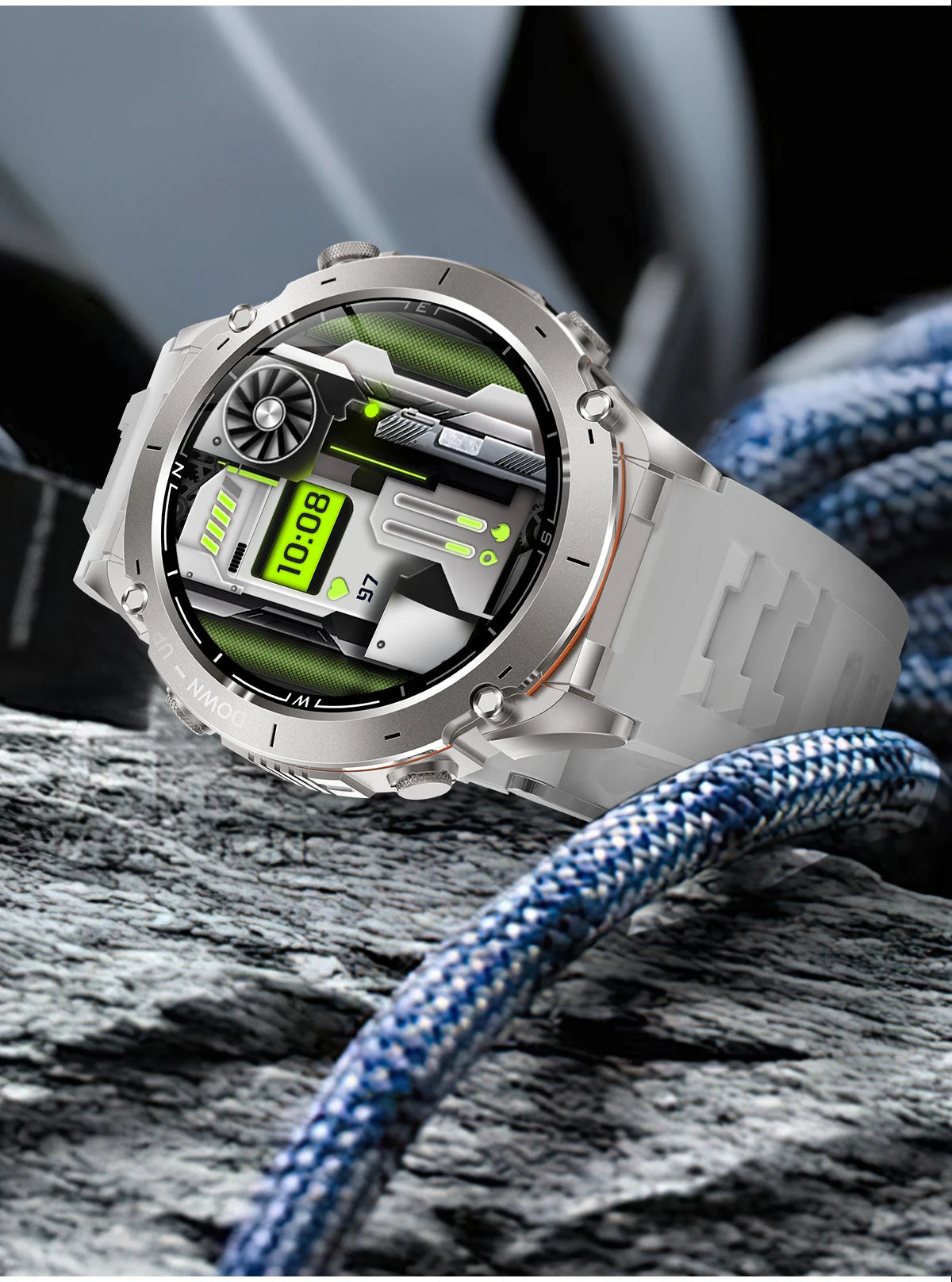 Novo relógio inteligente Xiaomi IOS Ultra GPS 2025, à prova d'água, 10ATM, com bússola GNSS de banda dupla integrada, esportivo militar, masculino, pulseira de natação
