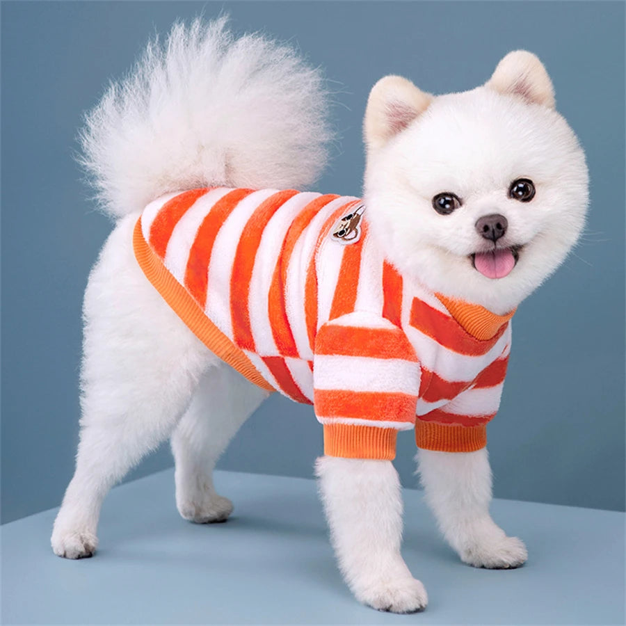 Casaco de inverno macio para cães, roupas quentes de lã para filhotes de cães pequenos, suéter, moletom, fantasias para animais de estimação, presente de Natal