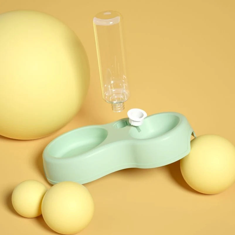 Tigela para gato e animal de estimação, alimentador automático, dispensador de água, tigela de comida para cachorro e gato com suporte elevado, tigelas duplas para gatos e cães de estimação
