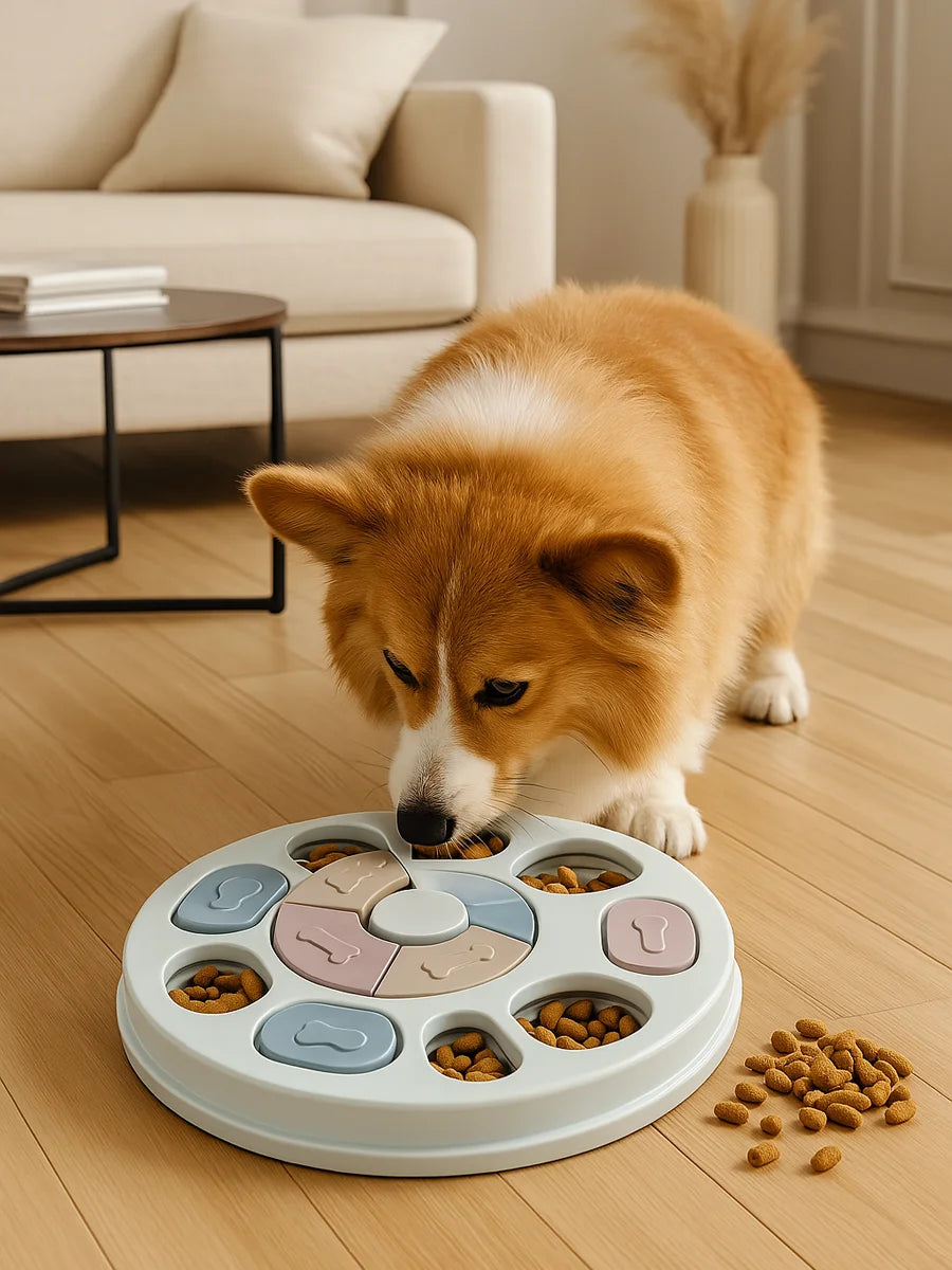 Brinquedos para animais de estimação, gatos e cães, alívio do tédio, pratos de alimentação, tigelas de comida lenta, treinamento cerebral interativo, equipamentos de alimentação