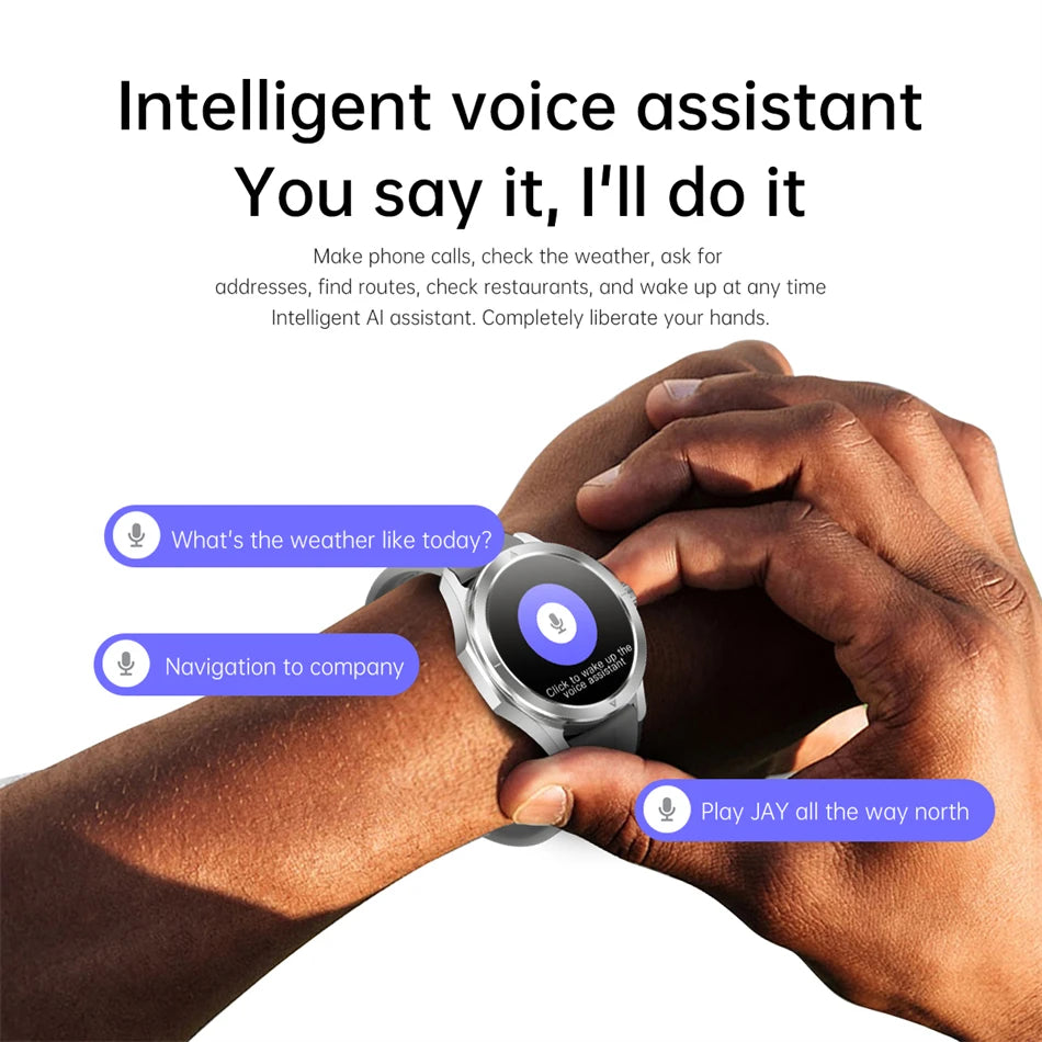 Novo 2025 para Xiaomi S4 Ultra Smart Watch Masculino AMOLED Esporte ao Ar Livre NFC GPS Rastreador de Frequência Cardíaca À Prova D'água Bluetooth Chamada Smartwatch