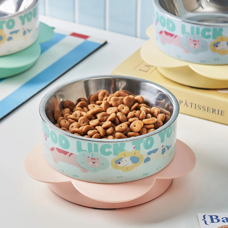 Tigela para alimentação individual de animais de estimação com grande capacidade. Design removível para fácil limpeza. Essencial para animais de estimação. Tigela para animais de estimação.