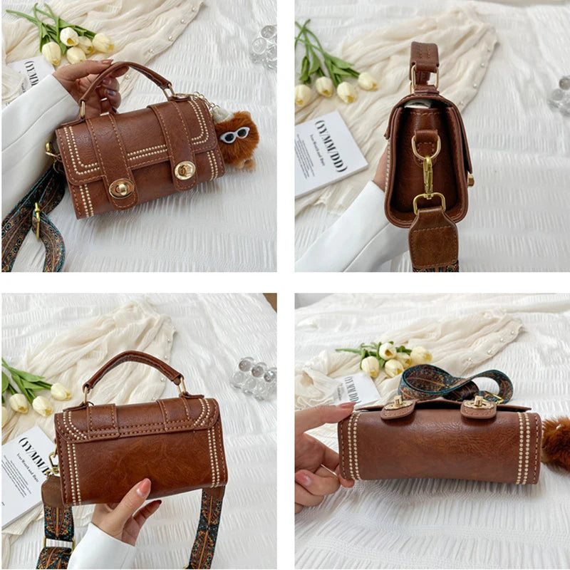 1 conjunto faça você mesmo para fazer bolsa de couro artesanal, mochila, material costurado à mão com peças, acessórios de couro feitos à mão
