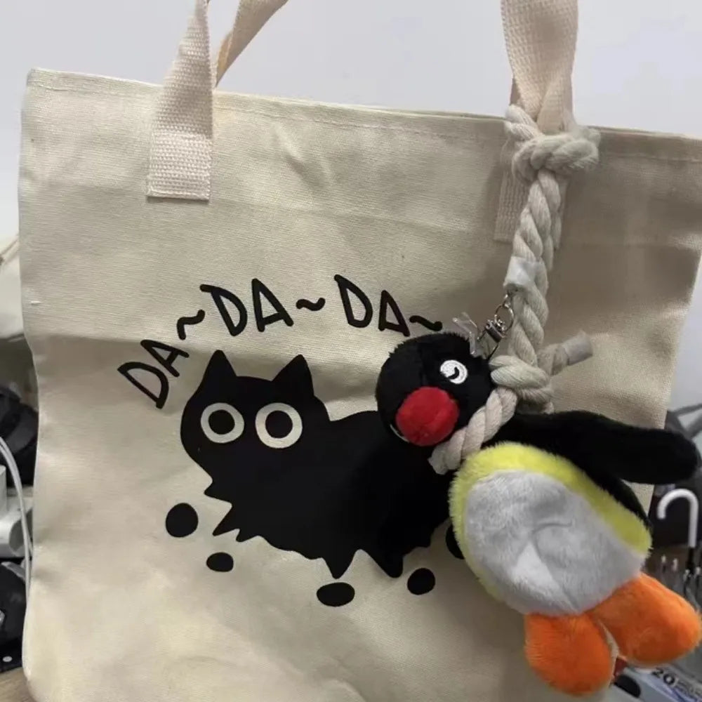 Chaveiro de pelúcia pinguim fofo de 16 cm, pingente de mochila, chaveiro criativo de animal, acessórios para bolsas femininas e femininas