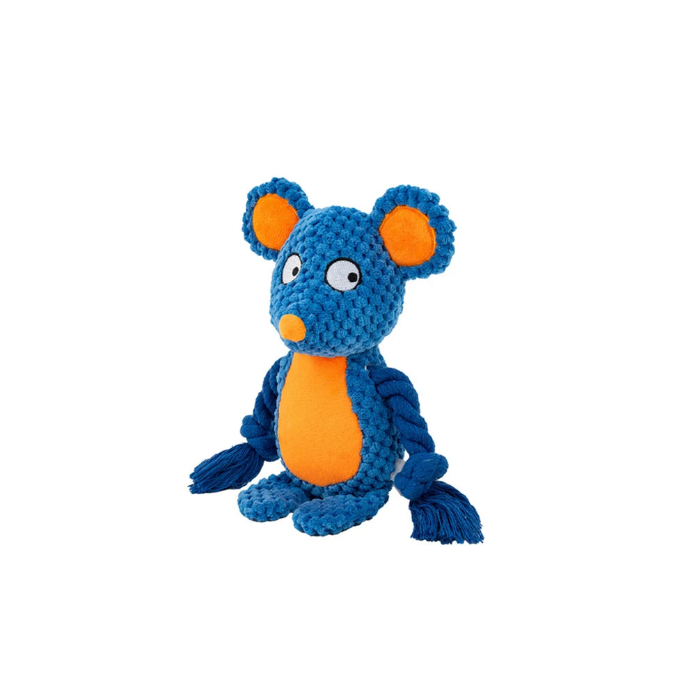 1 peça de brinquedo de pelúcia para cachorro, animal de desenho animado, fofo, filhote de cachorro, mastigável, brinquedo com nó, coelho de desenho animado, macaco