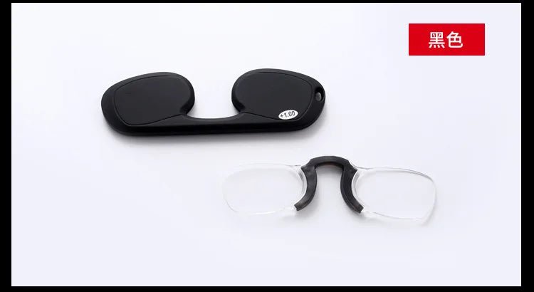 wholesale presbyopic silicon mini clip nose bridge Portable 3M stick on phone reading glasses 1.0 to 3.5