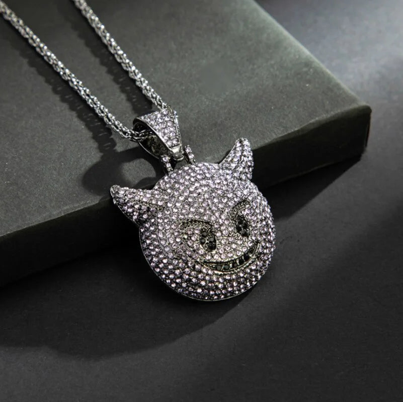 Pingente de alfabeto XO com zircônia incrustada em metal, tendência, personalidade, masculino, feminino, glamour de rua, moda hip hop, colar, joias, presentes