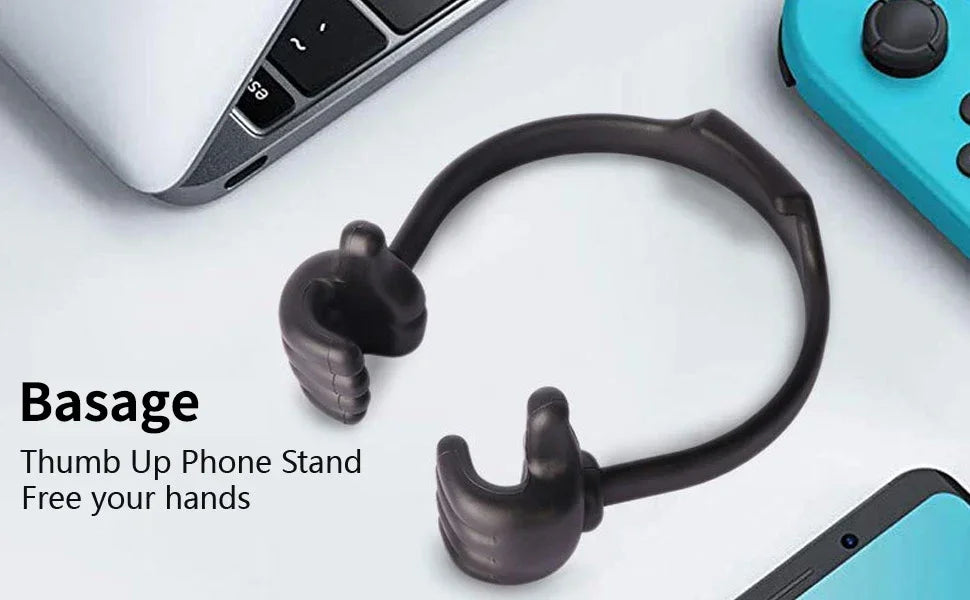 Suporte para celular com polegar para cima -