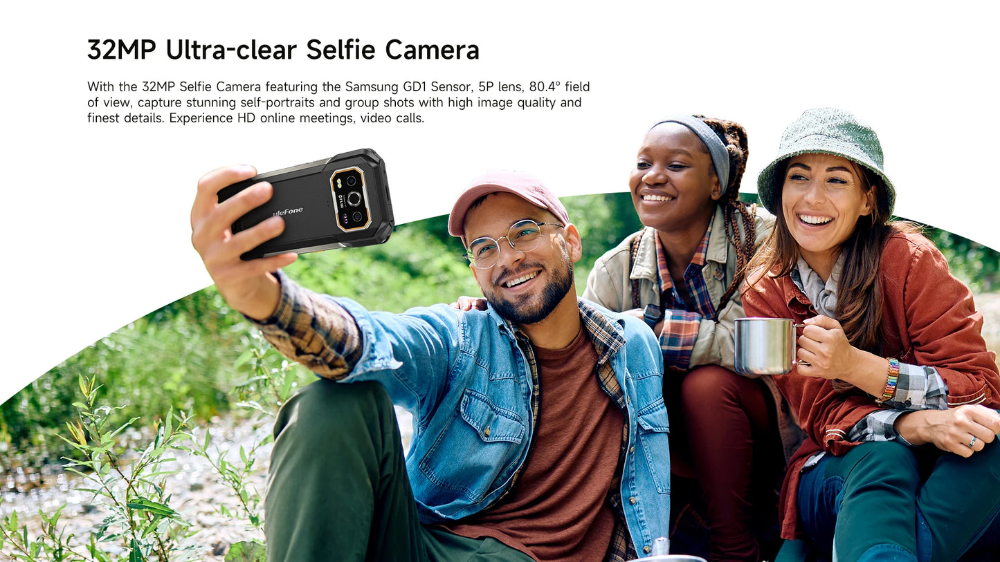Ulefone Armor 27T Pro 5G, telefone robusto, 10600mAh, Android 14, smartphone com câmera noturna de 50MP+64MP, 6,78" 120Hz, 24GB+256GB NFC