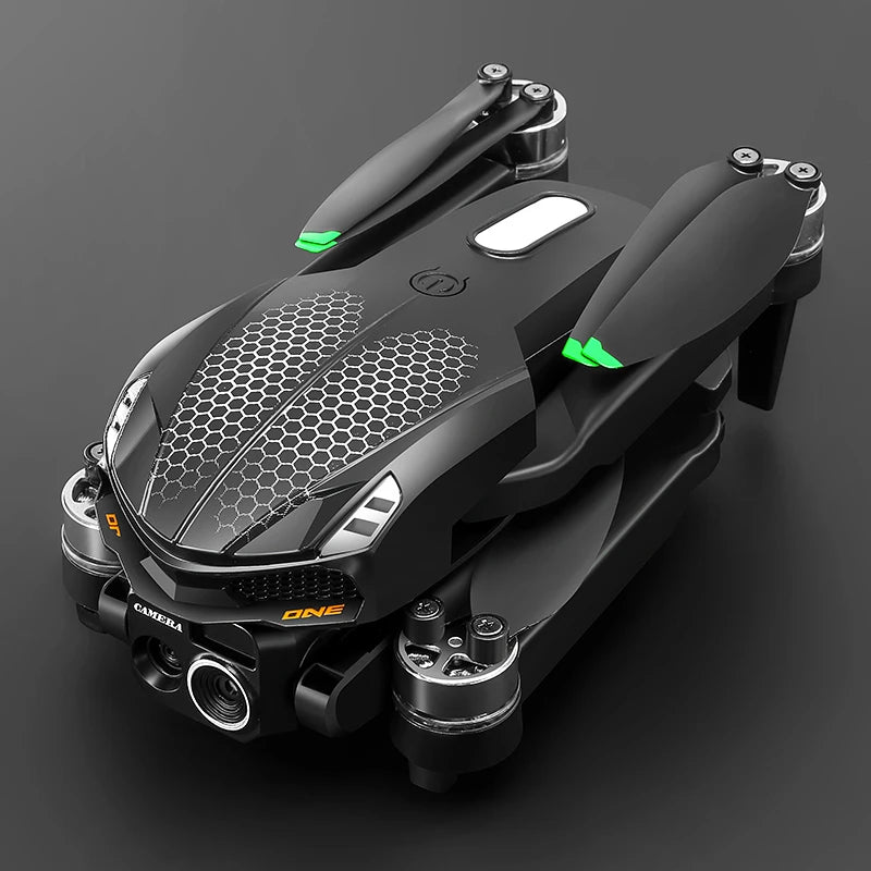 Drone S168 RC 2025 com tela de 2,4 polegadas, motor sem escova, câmeras duplas 8K HD, posicionamento de fluxo óptico, aeronave de brinquedo com prevenção inteligente