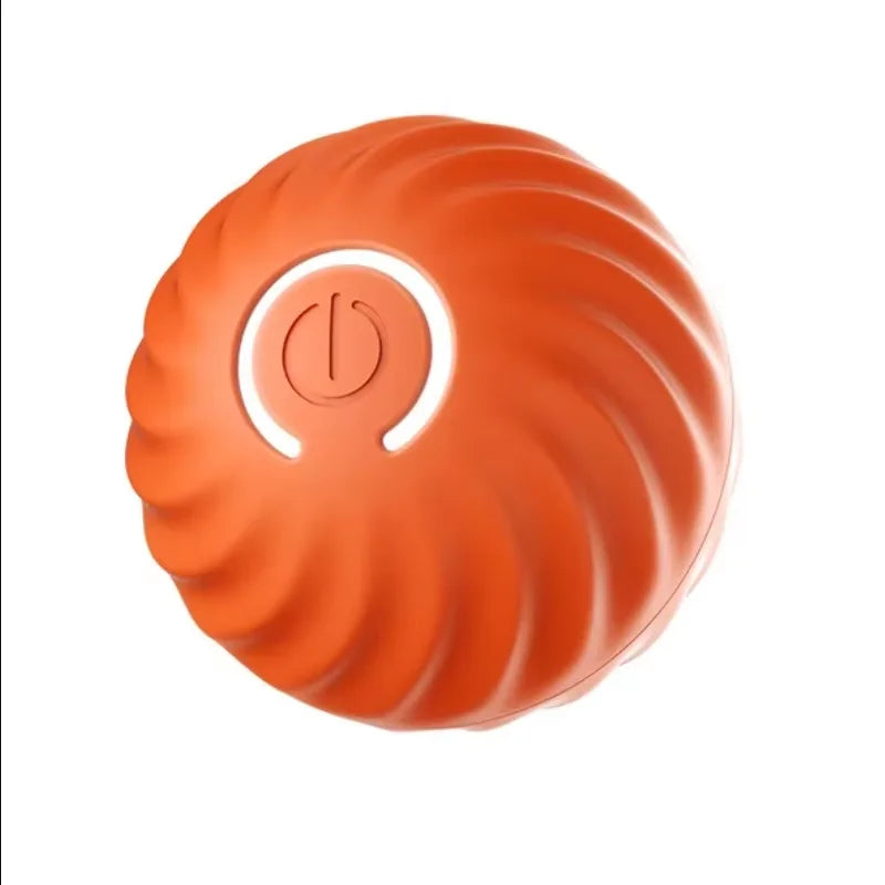 Bola de brinquedo para cachorro com movimento automático, bola de brinquedo inteligente USB com salto giratório e brinquedo interativo para mastigar cachorro, bola de brinquedo para filhotes