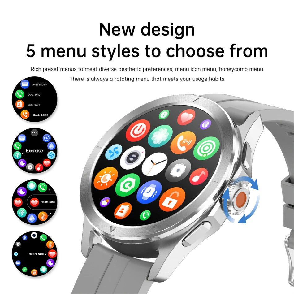 Novo 2025 para Xiaomi S4 Ultra Smart Watch Masculino AMOLED Esporte ao Ar Livre NFC GPS Rastreador de Frequência Cardíaca À Prova D'água Bluetooth Chamada Smartwatch
