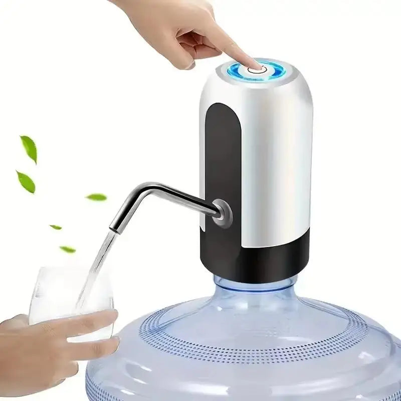 Bomba de água automática para garrafa de água, 1 peça, carregamento USB, bomba de água, interruptor automático de um botão para dispensador de água