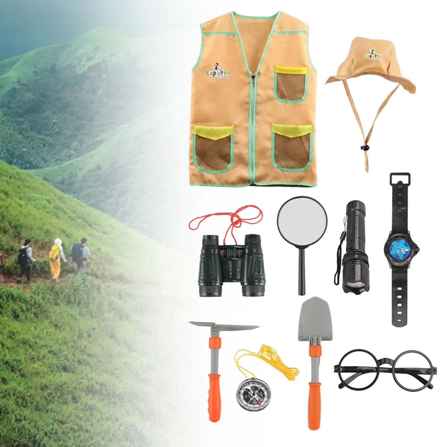 Kids Outdoor Adventure Kits Kids Outdoor Exploration Adventure Kits Dress up Role Explorer Costume Set for Children Kids