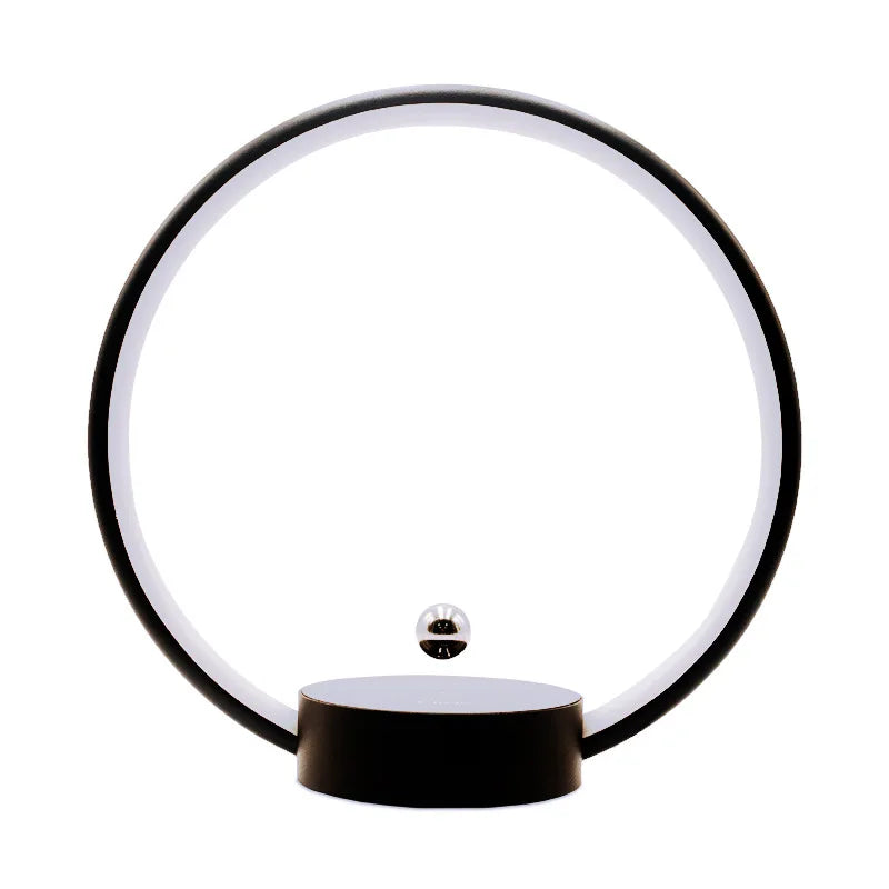 2025 Nova Lâmpada Circular de Anel Magnético de Luxo com Levitação Gradiente de Luz Atmosfera para Escritório, Quarto, Decoração de Casa, Presente Criativo