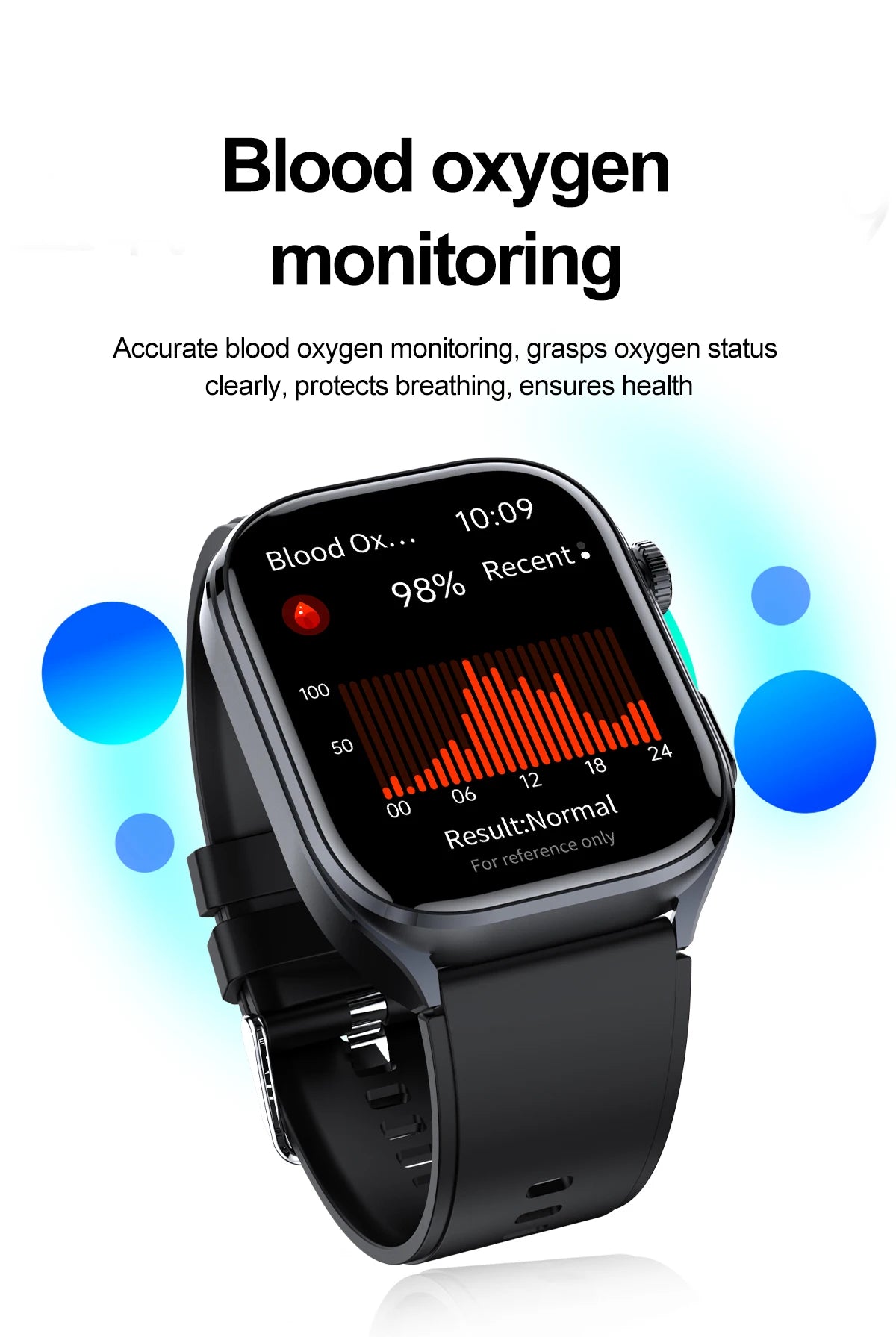 Novo relógio inteligente masculino 2025, pressão arterial, saúde, oxigênio no sangue, ácido úrico, lipídios, rastreador de fitness, relógios Bluetooth, chamada, ECG, smartwatch