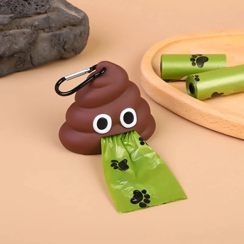 Sacos de lixo portáteis personalizados para caminhada ao ar livre, suporte para sacos de lixo para cães de estimação, dispensador sem sacos de lixo