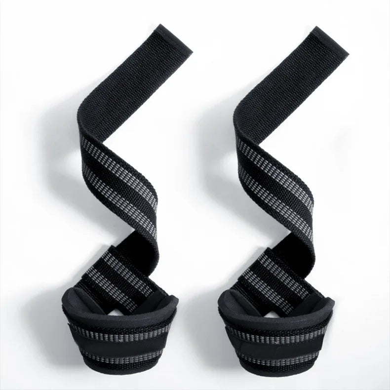 2 peças de alças de levantamento de peso para academia, luvas de fitness, faixas de pulso antiderrapantes, suporte para levantamento de peso, treinamento de levantamento de peso