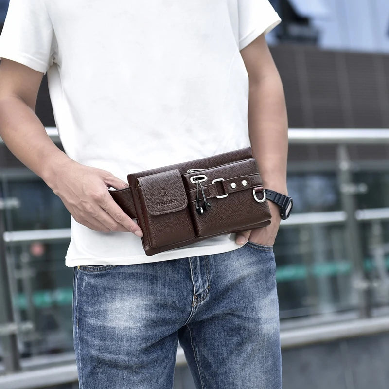 Marca WEIXIER Unissex de Ombro Único Multifuncional Esportivo Corrida Grande Capacidade Cintura Bolsa de Peito Masculina Casual Carteira Mensageiro
