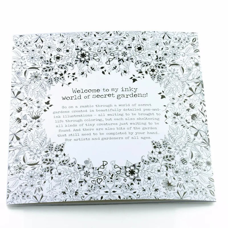 Livro de colorir de 24 páginas para crianças e adultos, alívio do estresse, matar o tempo, pintura faça você mesmo, livro de desenho, pintura, brinquedos educativos para crianças