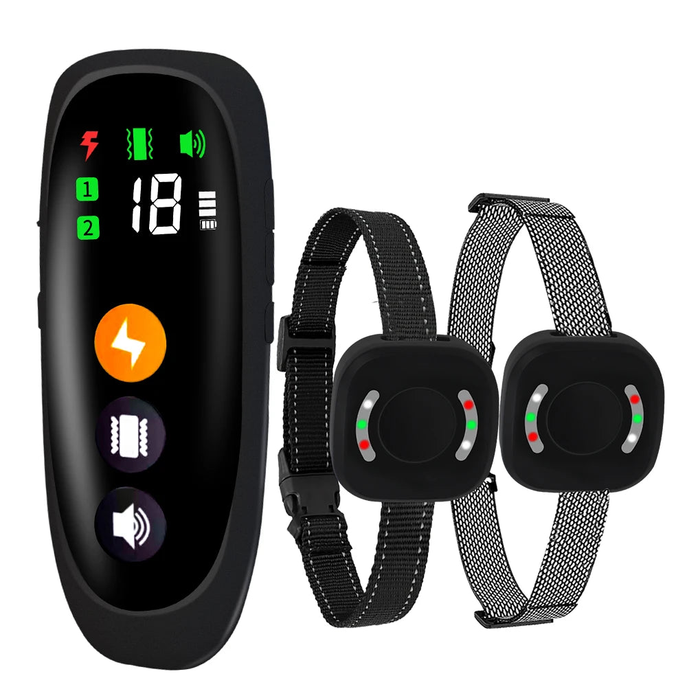 New 800m Electronic Dog Training Collar Remote Control Shock Collar Waterproof Anti Bark Dog Collar with Shock Vibration Sound
