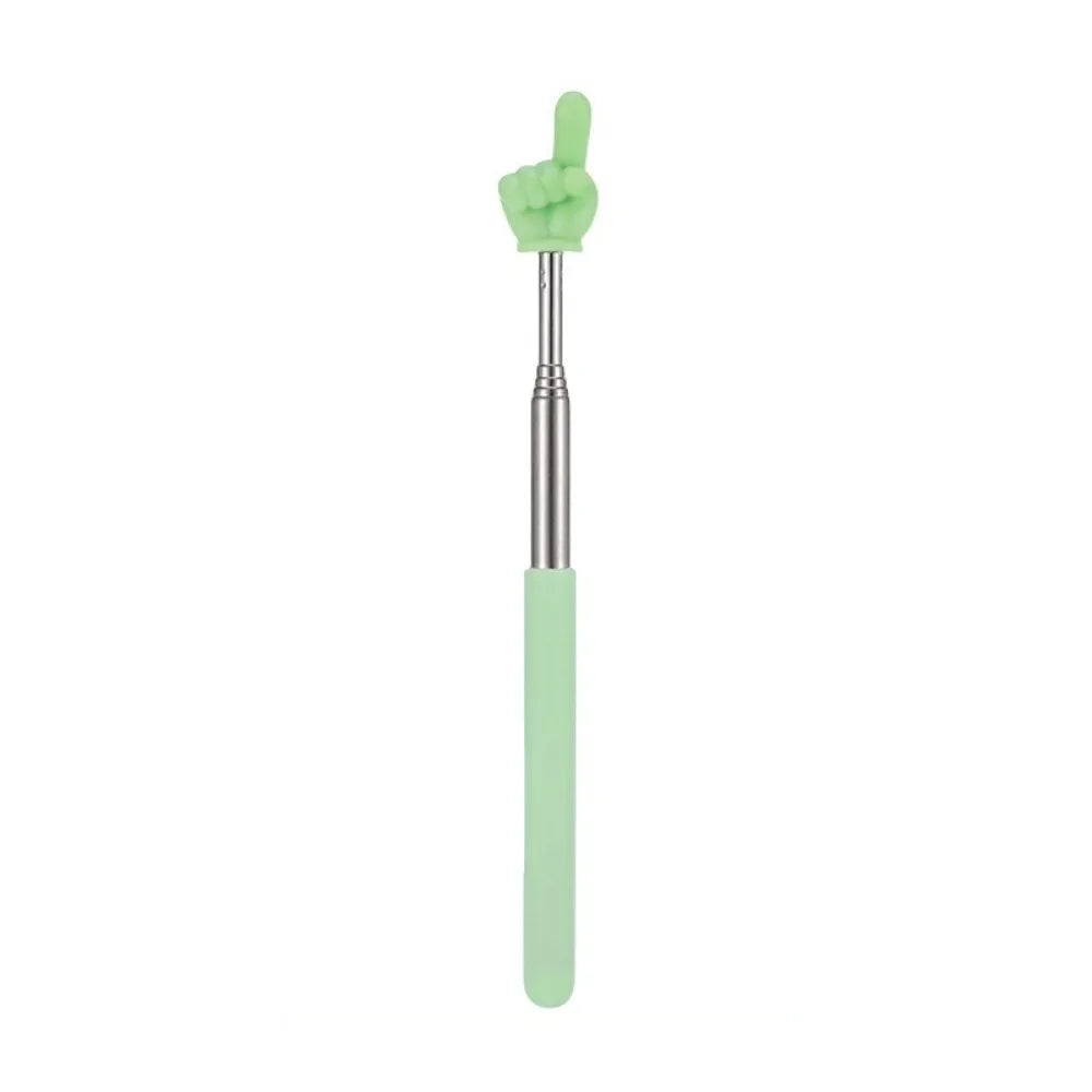 1 peça de aço inoxidável ferramentas de ensino design de dedo ponteiro de quadro branco bastão de ensino bastões de leitura de dedo apresentador portátil