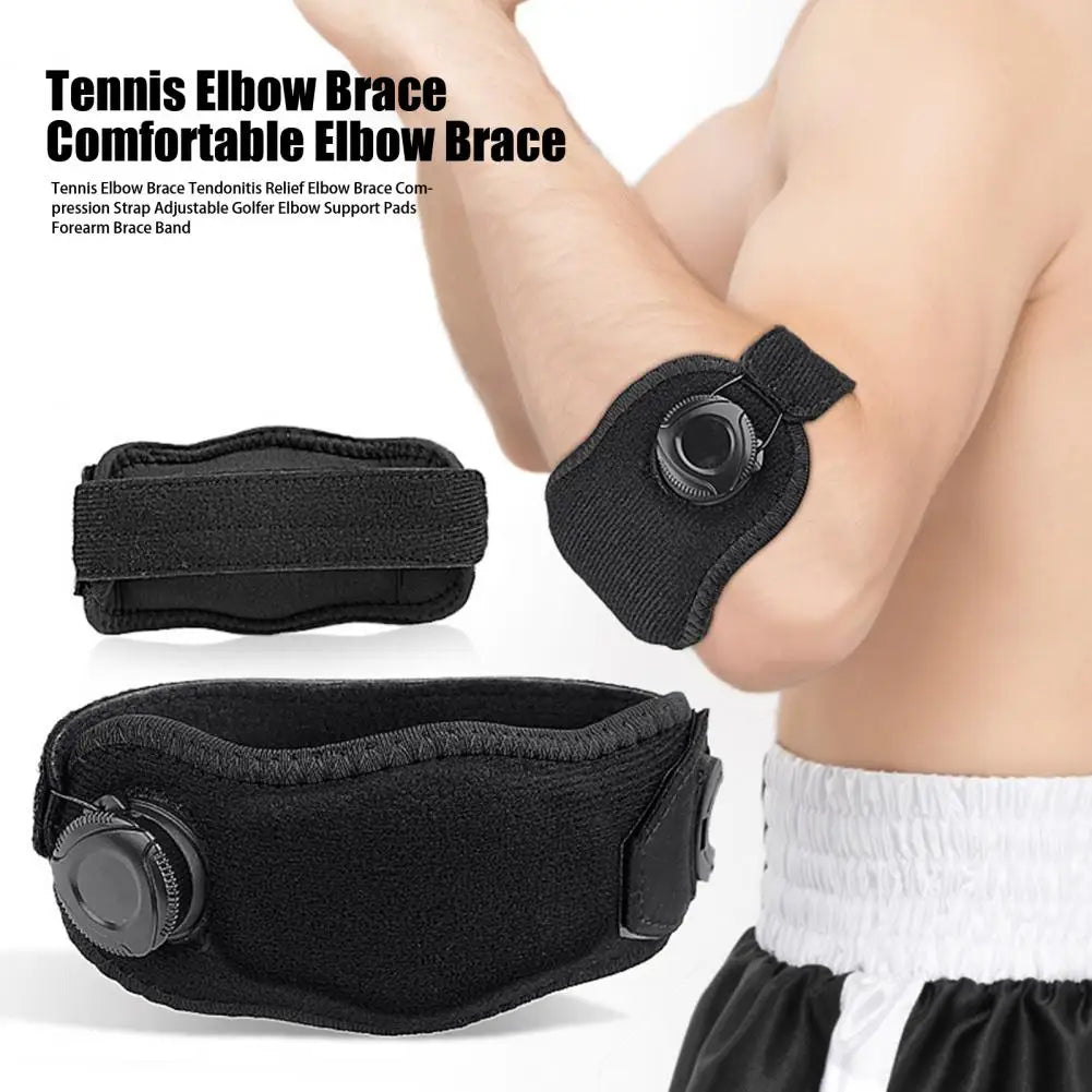 Cotoveleira de tenista, cotoveleira ajustável para golfista com acolchoamento de EVA, faixa de compressão, suporte para antebraço, alívio da dor no cotovelo