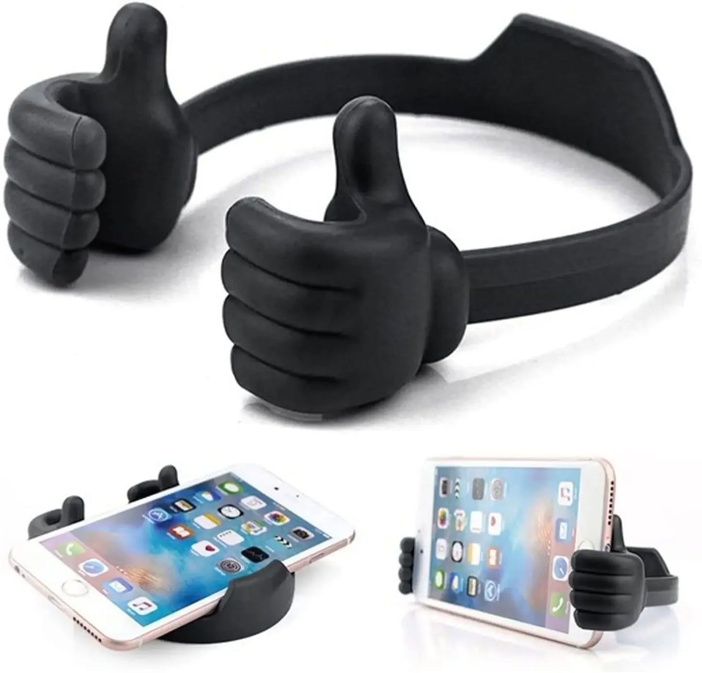 Suporte para celular com polegar para cima -