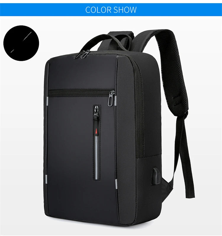 Mochilas escolares masculinas à prova d'água para laptop, mochilas escolares com entrada USB de 15,6 polegadas, mochilas de grande capacidade para homens