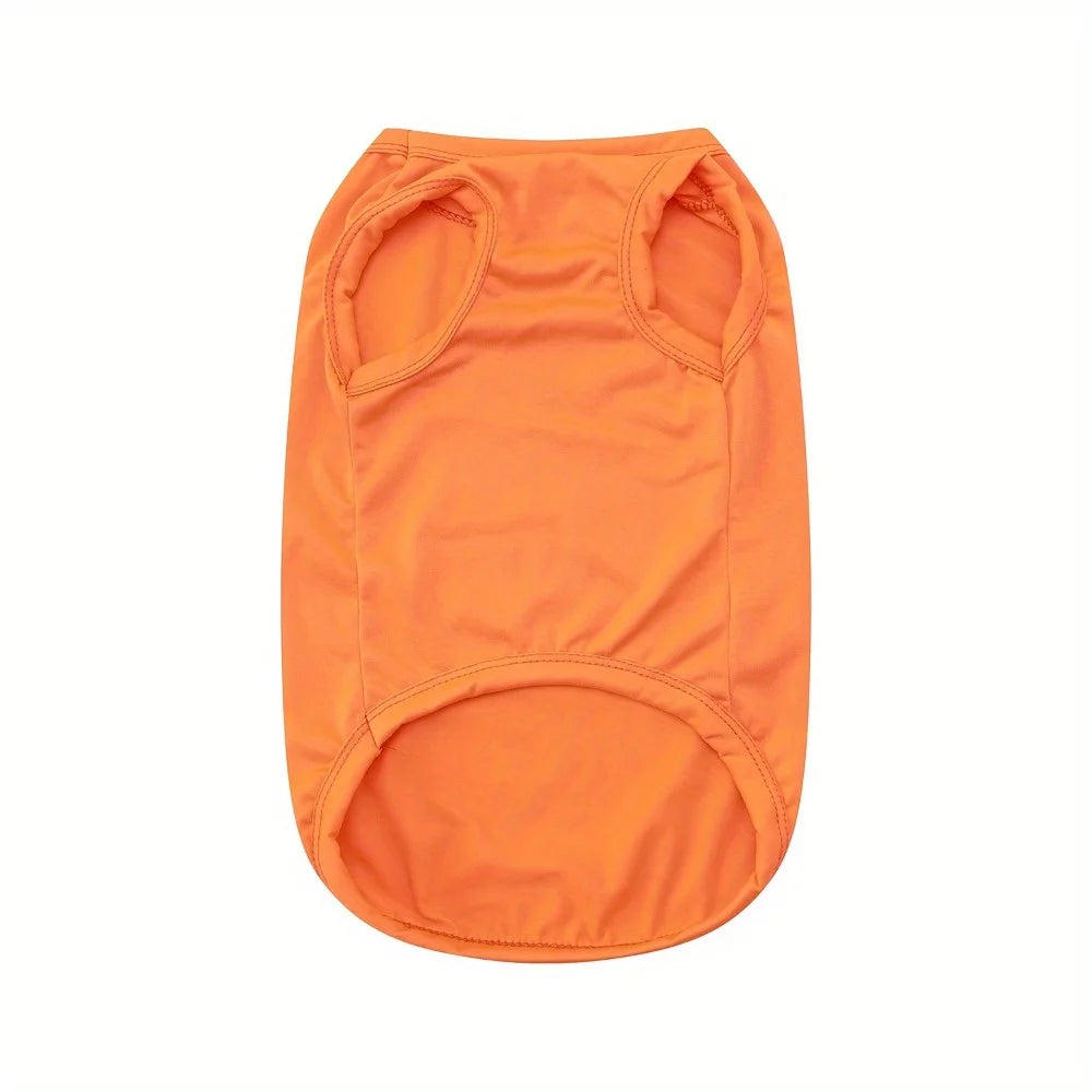 Camiseta estampada para animais de estimação Sanrio Fashion, feita de material de fibra, adequada para lazer interno e externo, protetor solar, roupa para cães e gatos