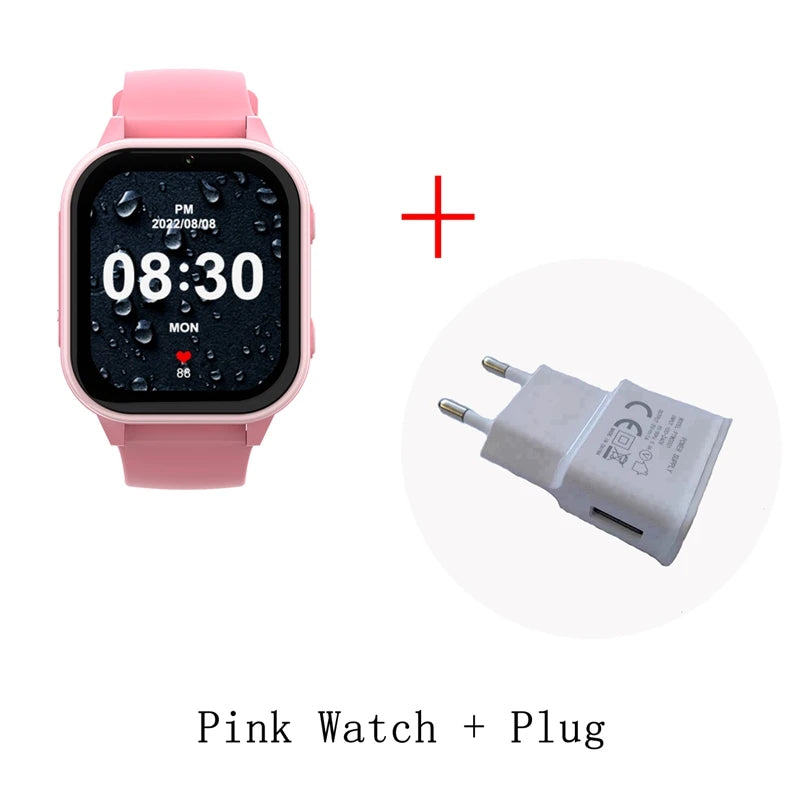 Relógio inteligente infantil Wonlex 4G SOS GPS WiFi Relógio de pulso Whatsapp KT19Pro Android 8.1 com câmera de chamada de vídeo Monitor Smartwatch infantil